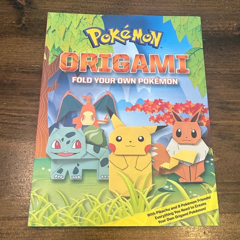 Pikachu Press Pokemon Origami Book Kids 2015 Paper Craft Nintendo Paper Crafting